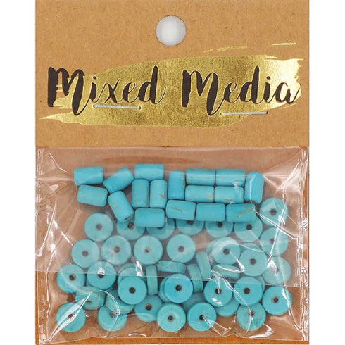 Turquoise Tubes & Heishi Stone Beads